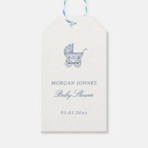 Preppy Couquette Kust Baby Shower Welkom Cadeaulabel