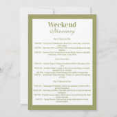 Preppy Courtside Pickleball Bachelorette Feest Kaart (Achterkant)