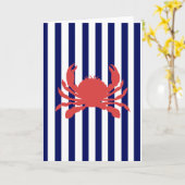 Preppy Crab Kaart (Gele Bloem)