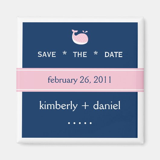 Preppy De datum opslaan Magneet (Voorkant)