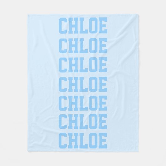 Preppy deken blauw (Voorkant)