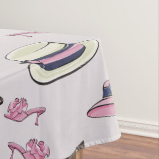 Preppy Derby-hoed en schoen / Derby-feest roze Tafelkleed