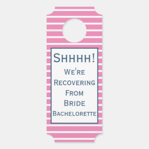 Preppy deurhanger voor vrijgezellenfeest