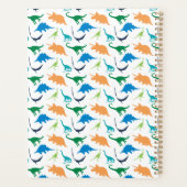 Preppy Dinosaur Garçon Calendrier scolaire personn (Dos)