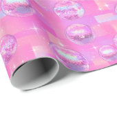 Preppy Disco Ball Wrapping Paper Cadeaupapier (Rol Hoek)