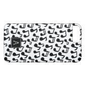 Preppy Doodle Muzieknoten Monogram Gepersonaliseer Case-Mate iPhone Case (Achterkant (Horizontaal))