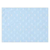 Preppy Elegante Blauwe Strik Patroon Lente & Zomer Tafelkleed (Voorkant (Horizontaal))