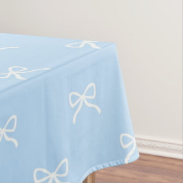 Preppy Elegante Blauwe Strik Patroon Lente & Zomer Tafelkleed