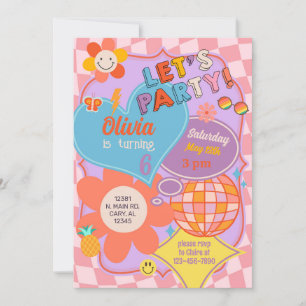 Préppy entre ado super invitation d'anniversaire.