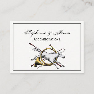 Preppy Equestrian Horse springt door de kleur van Visitekaartje