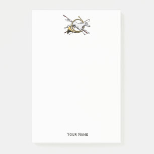 Preppy Equestrian Paard Springend Door Hoorn Kleur Post-it® Notes