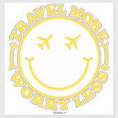 Preppy esthetisch reiscitaat sticker (Vel)