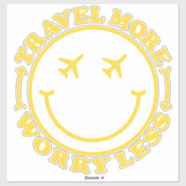 Preppy esthetisch reiscitaat sticker