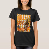 Preppy Fall Basics Coquette Bow Pumpkin Autumn Wom T-shirt (Voorkant)