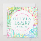Preppy Floral Special Occasion Invitation (Voorkant)