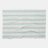 Preppy Floral Stripe Kitchen Towel Theedoek (Horizontaal)