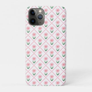 Preppy floral trellis grandmillenial iPhone 11 pro hoesje