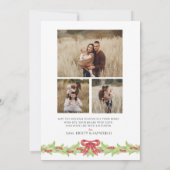 Preppy foto kerstkaart  kaart (Achterkant)