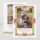 Preppy foto kerstkaart  kaart (Voorkant / Achterkant)