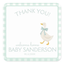 Preppy Gans Babyshowerkaart