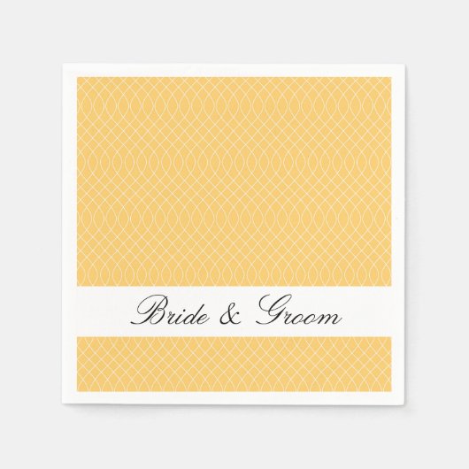 Preppy gele spiraal servet (Voorkant)