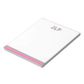 Preppy gepersonaliseerde Initiaal Notitieblokken (Gedraaid)