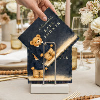 Preppy Geruite Teddybeer Babyborrel
