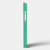 Preppy Gestreepte Monogram Telefoonhoes Case-Mate iPhone Case (Achterkant / Links)