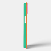 Preppy Gestreepte Monogram Telefoonhoes Case-Mate iPhone Case (Achterkant / Rechts)