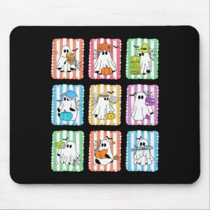 Preppy Ghost Leesboeken Leraar Halloween Weegschaa Muismat