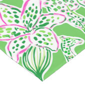 Preppy Giraffen Lily Roze Groen Korte Tafelloper (Hoek)