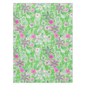 Preppy Giraffes Lily Pink Green Tafelkleed (Voorkant)