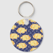 Preppy Goldfish Golf Cart Sleutelhanger (Achterkant)