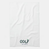 Preppy Golf Blauw Groen Argyle Custom Theedoek (Verticaal)