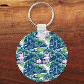 Preppy Golf Print Golf Cart Sleutelhanger (Achterkant)