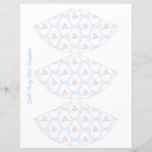 Preppy Grandmillennial Doll Paper Party Pet Blad