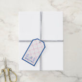 Preppy Grandmillennial Gepersonaliseerde Ginger Ja Cadeaulabel (Met Touw)