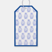 Preppy Grandmillennial Gepersonaliseerde Ginger Ja Cadeaulabel (Achterkant)