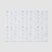 Preppy Grandmillennial Kerstbloemen Tissuepapier (Voorkant)