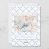 Preppy Grandmillennial Krans Monogram Feestdagenkaart (Achterkant)