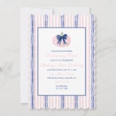 Preppy Grandmillennial Navy Onze kleine pompoen Kaart (Voorkant)