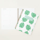 Preppy Green Tropical Monster Feuilles personnalis (Devant avec enveloppe)