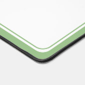 Preppy Groene en Witte Palmboom Monogram Bureaumat (Hoek)