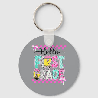 Preppy Hallo Eerste Klas Terug naar School Coquett Sleutelhanger