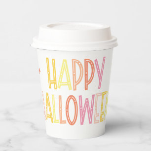 Preppy Happy Halloween Papieren Bekers