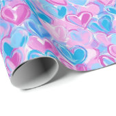 Preppy Hearts-inpakpapier Cadeaupapier (Rol Hoek)