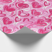 Preppy Hearts-inpakpapier Cadeaupapier (Hoek)