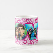 Preppy Hearts Pink - LOVE Koffiemok (Center)