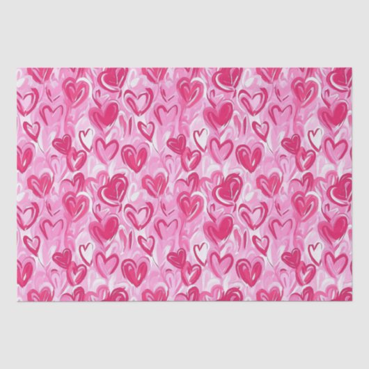 Preppy Hearts Tissuepapier (Voorkant)