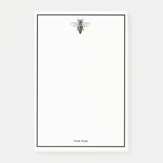 Preppy Heraldic  Bee #2 Wapenmunt C Post-it® Notes (Voorkant)